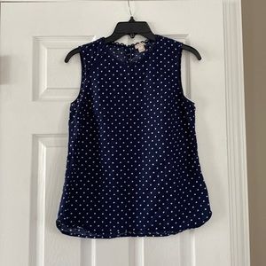 J crew size 4 sleeveless top